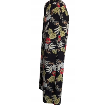 Spodnie palazzo letnie wiskoza S/M kwiaty