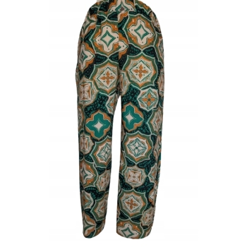 Spodnie palazzo letnie wiskoza S/M kwiaty