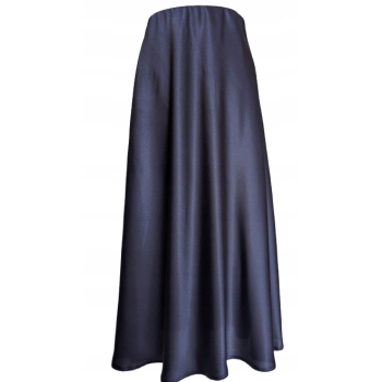 Spódnica spódniczka satynowa granatowa S/M 36/38 na gumce galowa