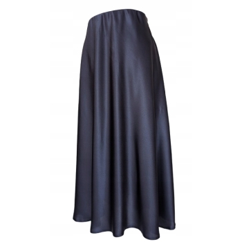 Spódnica spódniczka satynowa granatowa S/M 36/38 na gumce galowa