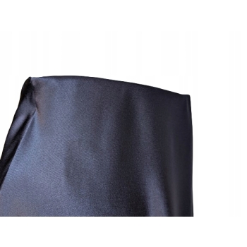 Spódnica spódniczka satynowa granatowa błękitna na gumce na wymiar