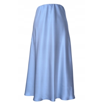 Spódnica spódniczka satynowa błękitna S/M 36/38 na gumce galowa