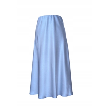 Spódnica spódniczka satynowa błękitna S/M 36/38 na gumce galowa