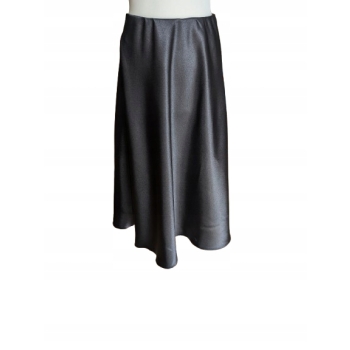 Spódnica spódniczka satynowa czarna S/M 36/38 na gumce