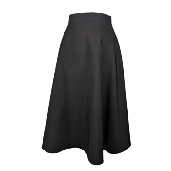 Spódnica czarna galowa klosz Midi