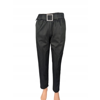 Spodnie galowe eleganckie klasyczne czarne