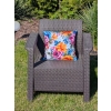 Poduszka ogrodowa wodoodporna Oxford 40x40cm kwiaty