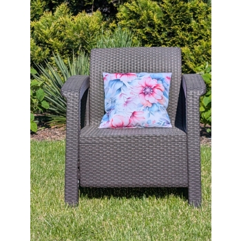 Poduszka ogrodowa wodoodporna Oxford 40x40cm kwiaty