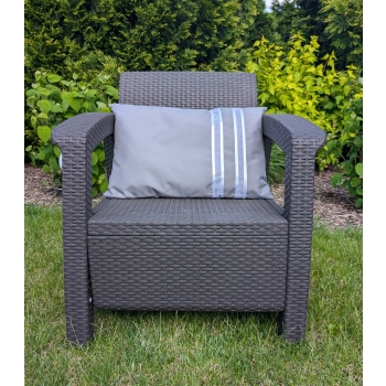 Poduszka ogrodowa wodoodporna Oxford 40x60cm szara