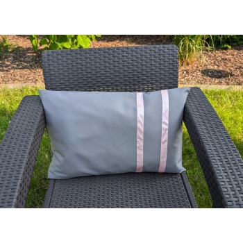 Poduszka ogrodowa wodoodporna Oxford 40x60cm szara