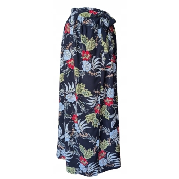 Spódnica plażowa pareo kwiaty wiskoza wiązanie S M