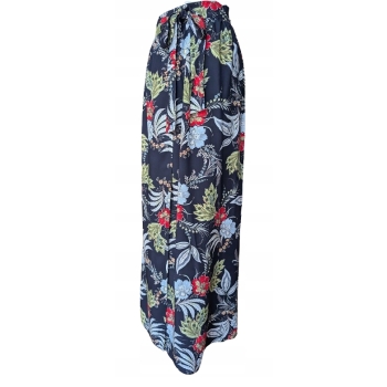 Spódnica plażowa pareo kwiaty wiskoza wiązanie S M