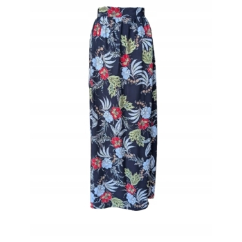 Spódnica plażowa pareo kwiaty wiskoza wiązanie S M