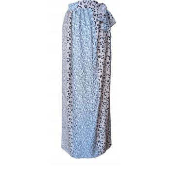 Spódnica plażowa pareo wiskoza wiązanie S M panterka