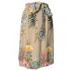 Spódnica plażowa pareo kwiaty wiskoza wiązanie S M