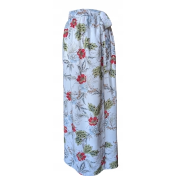 Spódnica plażowa pareo kwiaty wiskoza wiązanie S M