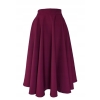 Spódnica koło Midi bordowa na wymiar