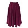Spódnica koło Midi bordowa na wymiar