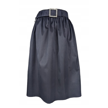 Spódnica granatowa galowa kieszenie na gumie