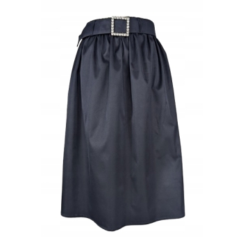 Spódnica granatowa galowa kieszenie na gumie