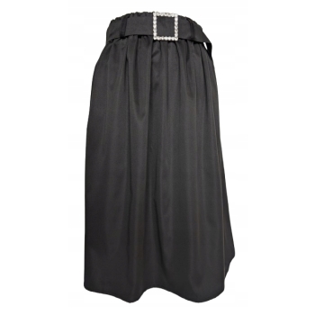 Spódnica czarna galowa kieszenie na gumie