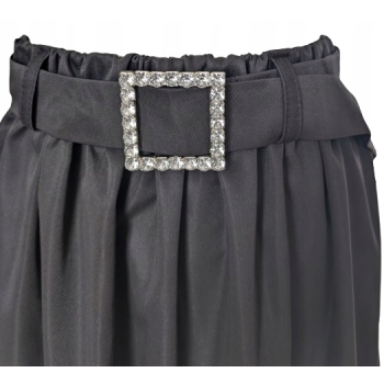 Spódnica czarna galowa kieszenie na gumie