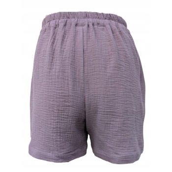 Bawełniane spodenki 36 S muślinowe indyjski róż Produkcja Polska