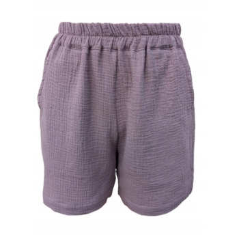 Bawełniane spodenki 36 S muślinowe indyjski róż Produkcja Polska