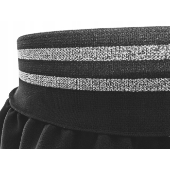 Spódniczka dziewczęca galowa czarna na gumie rozkloszowana uniwersalna