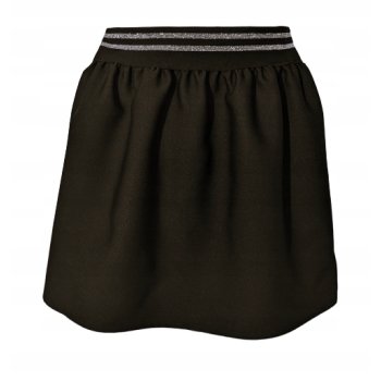 Spódniczka dziewczęca galowa czarna na gumie uniwersalna