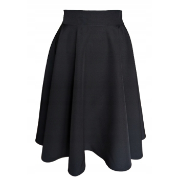 Spódnica czarna koło galowa  Polska Produkcja rozkloszowana