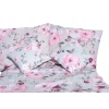 Pościel bawełniana poszewki 220x200cm na prezent 5 elementów kwiaty