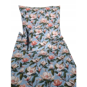 Pościel bawełniana poszewki 160x200cm na prezent 3 elementy kwiaty