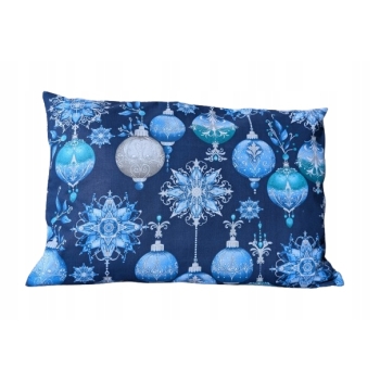 Poduszka ozdobna świąteczna bawełna 40x60cm Boże Narodzenie kokarda