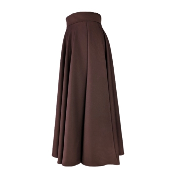 Spódnica Midi brązowa czekolada na wymiar Produkcja rozkloszowana koło