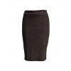Spódnica wełniana tuba brązowa czekolada wełna