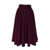 Spódnica Midi burgundowa bordowa Polska Produkcja rozkloszowana koło