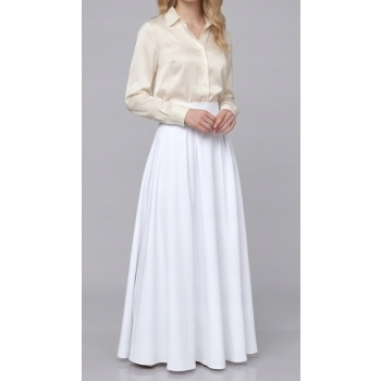 Spódnica MAXI elegancka czarna czerwona biała szyta na wymiar miarę S M L