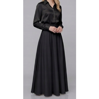 Spódnica MAXI elegancka czarna czerwona biała szyta na wymiar miarę S M L