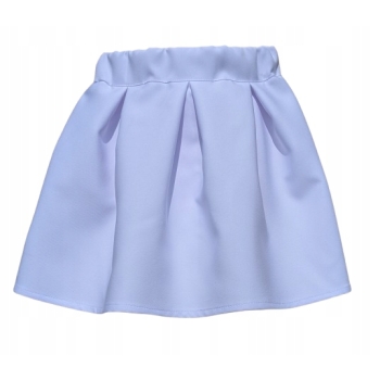 Spódniczka biała kontrafałdy na gumie komunia szyta na miarę