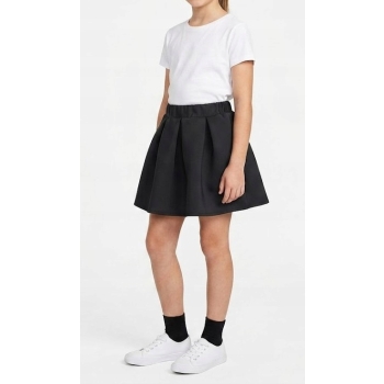 Spódniczka czarna kontrafałdy na gumie galowa szyta na miarę