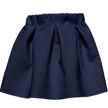 Spódniczka granatowa kontrafałdy na gumie galowa szyta na miarę wymiar