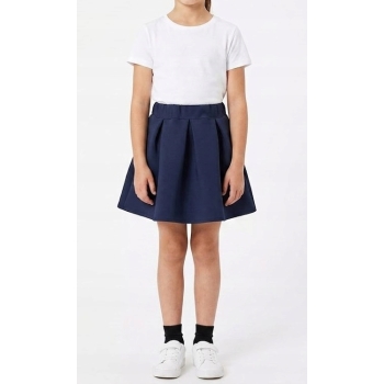 Spódniczka granatowa kontrafałdy na gumie galowa szyta na miarę wymiar